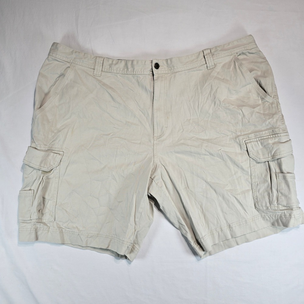 RedHead Brand Co Mens Tan Khaki Cargo Shorts Size 48 Stretch Cotton 612RHS188328